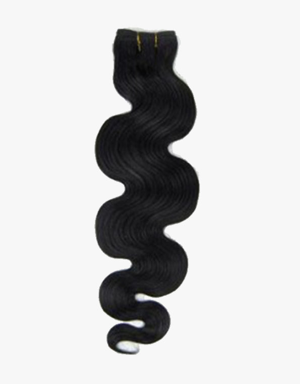 Human Hair Weft Wig 18′