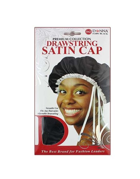 Donna Drawstring Satin Cap