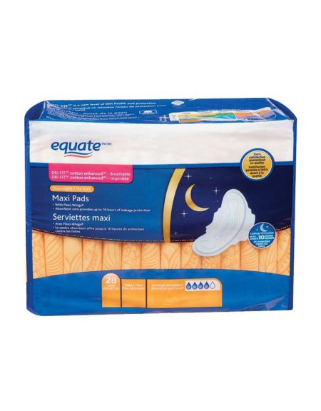 Equate Maxi Pads 28
