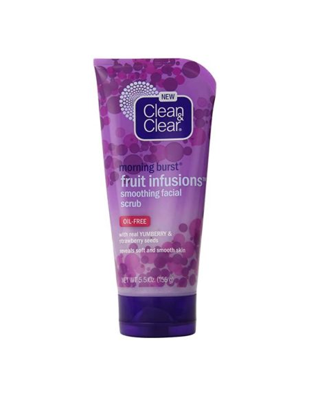 clean and clear fruit infusions scrub