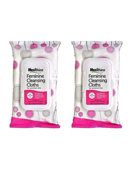 maxithins feminine cleansing cloths